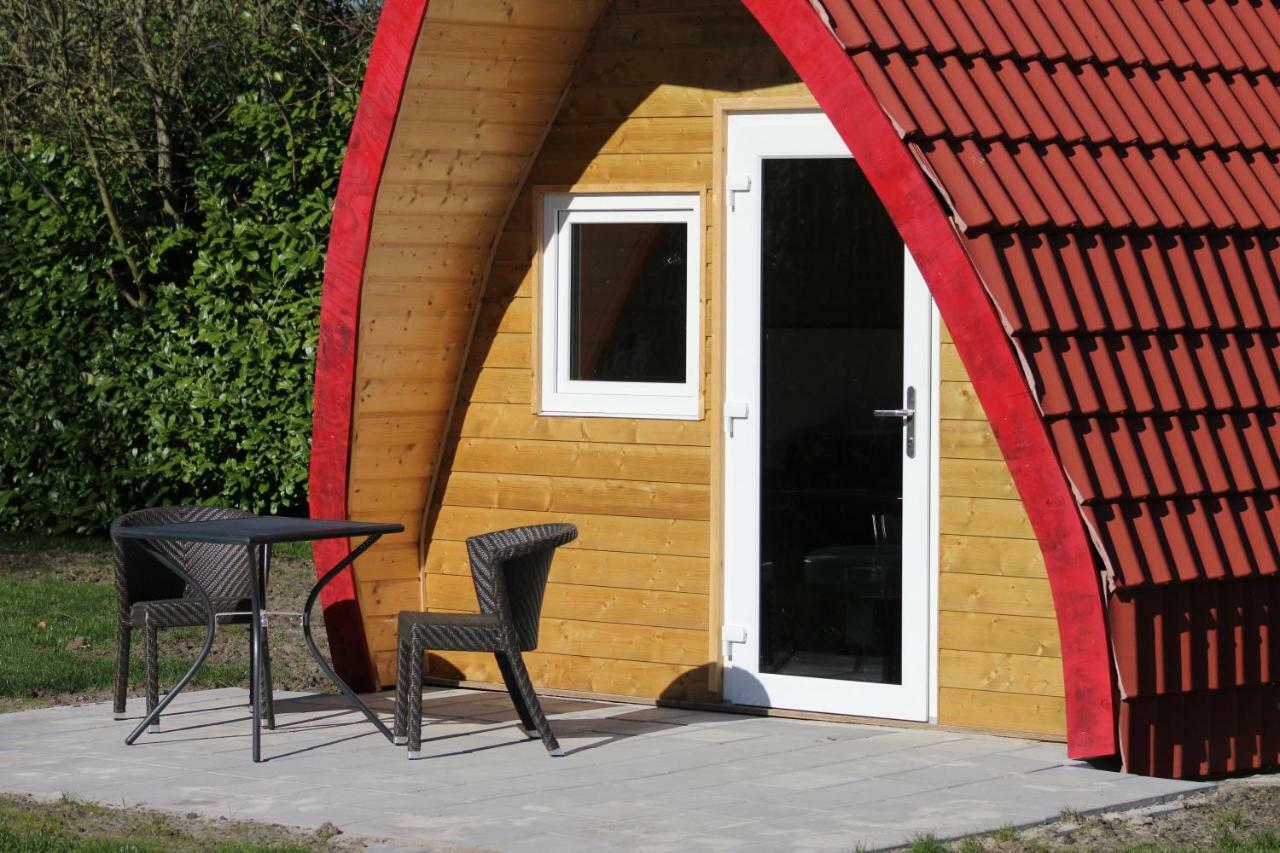 Luxe Eco Pod op Camping de Stal Drijber Buitenkant foto